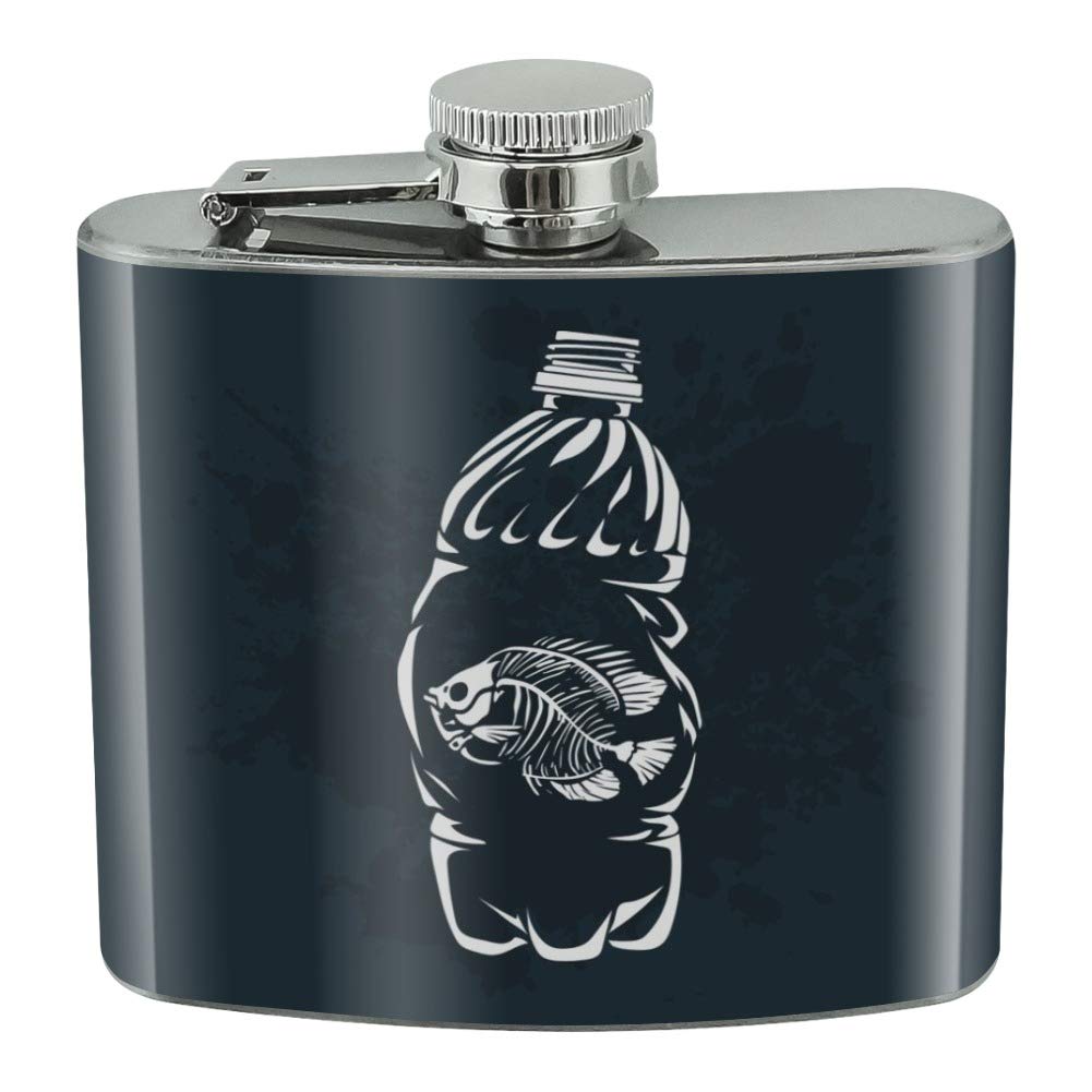 5oz Stainless Steel Hip Flask with Plastic Bottle - Durable & Leak-Proof for Whiskey, Vodka & Liquor - Perfect for Outdoor Adventures, Camping & Travel