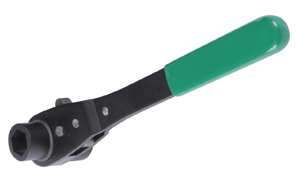 Reed Tool LV1815 Value Line Thru-Bolt Dual Socket Ratchet Wrench - 1-1/8 & 15/16-Inch - Heavy Duty Automotive & Industrial Repair Tool for Tight Spaces