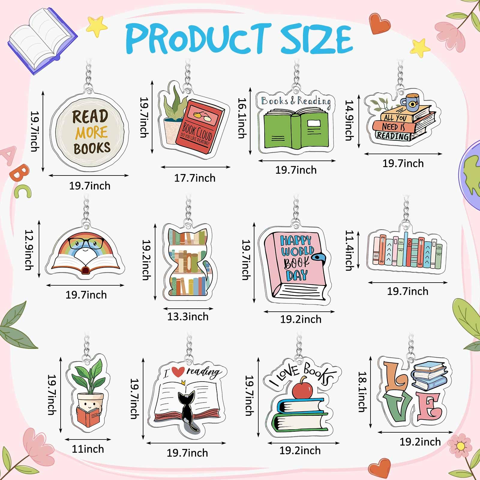 Funny Book Keychain for Book Lovers - Unique Bookish Party Favors & Birthday Gifts for Women - Perfect for Book Club Gifts, Reading Accessories & Literary-Themed Events