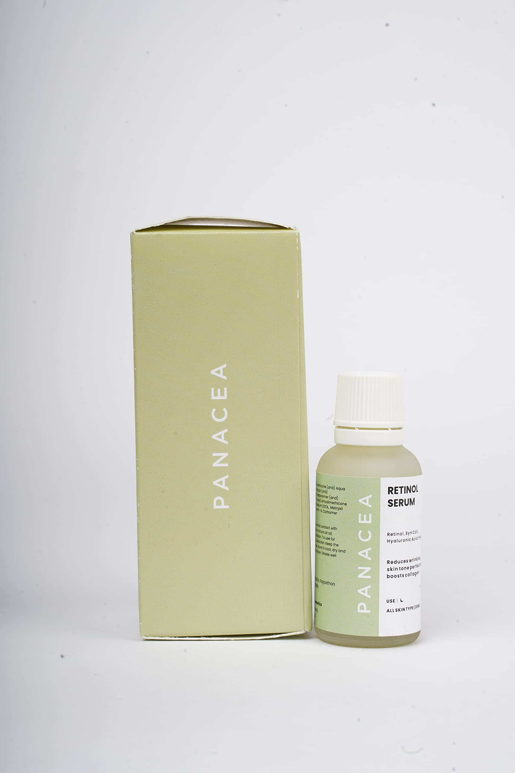 PANACEA Retinol Serum for Face - Anti-Aging & Wrinkle Treatment - Night Repair Cream for Dry Skin - Best Skincare Gift for Women & Men