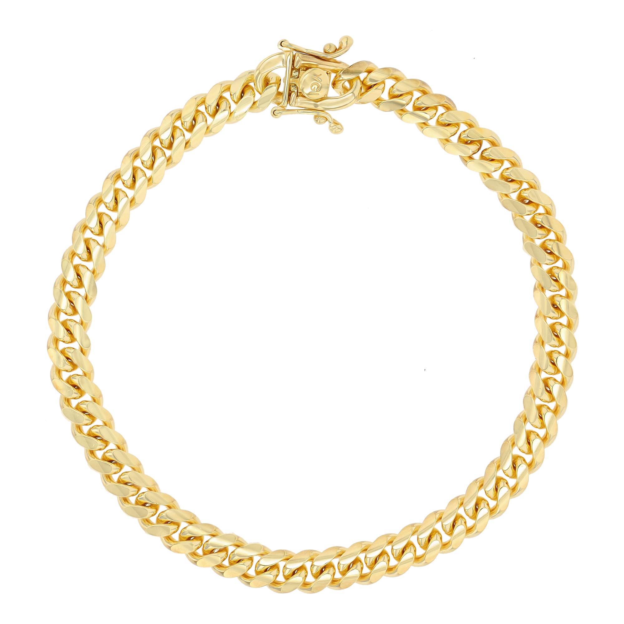 14K Yellow Gold Plated 6.20mm Miami Cuban Chain Necklace for Men & Women - 925 Sterling Silver with Lobster Claw Clasp | 24