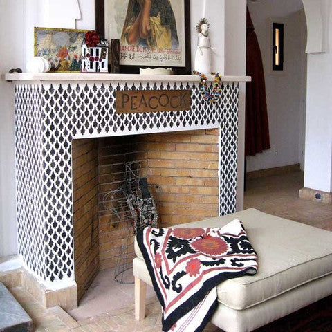 Moroccan Arches Allover Wall Stencil - Reusable DIY Painting Template for Home Decor, Bedroom, Living Room & Nursery - Create Stunning Geometric Patterns