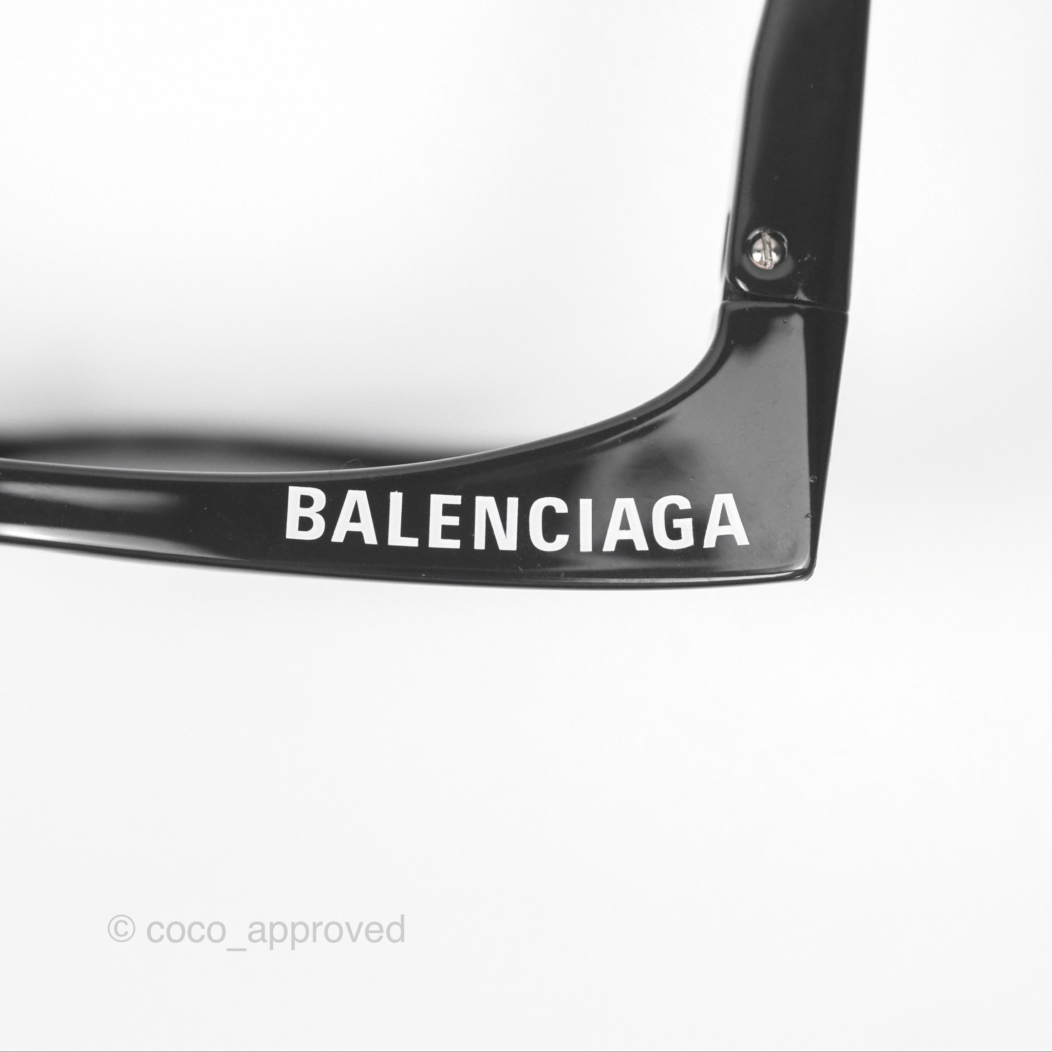 Balenciaga Rim Cat Eye Sunglasses for Women - Black UV Protection Fashion Shades for Summer & Outdoor Activities