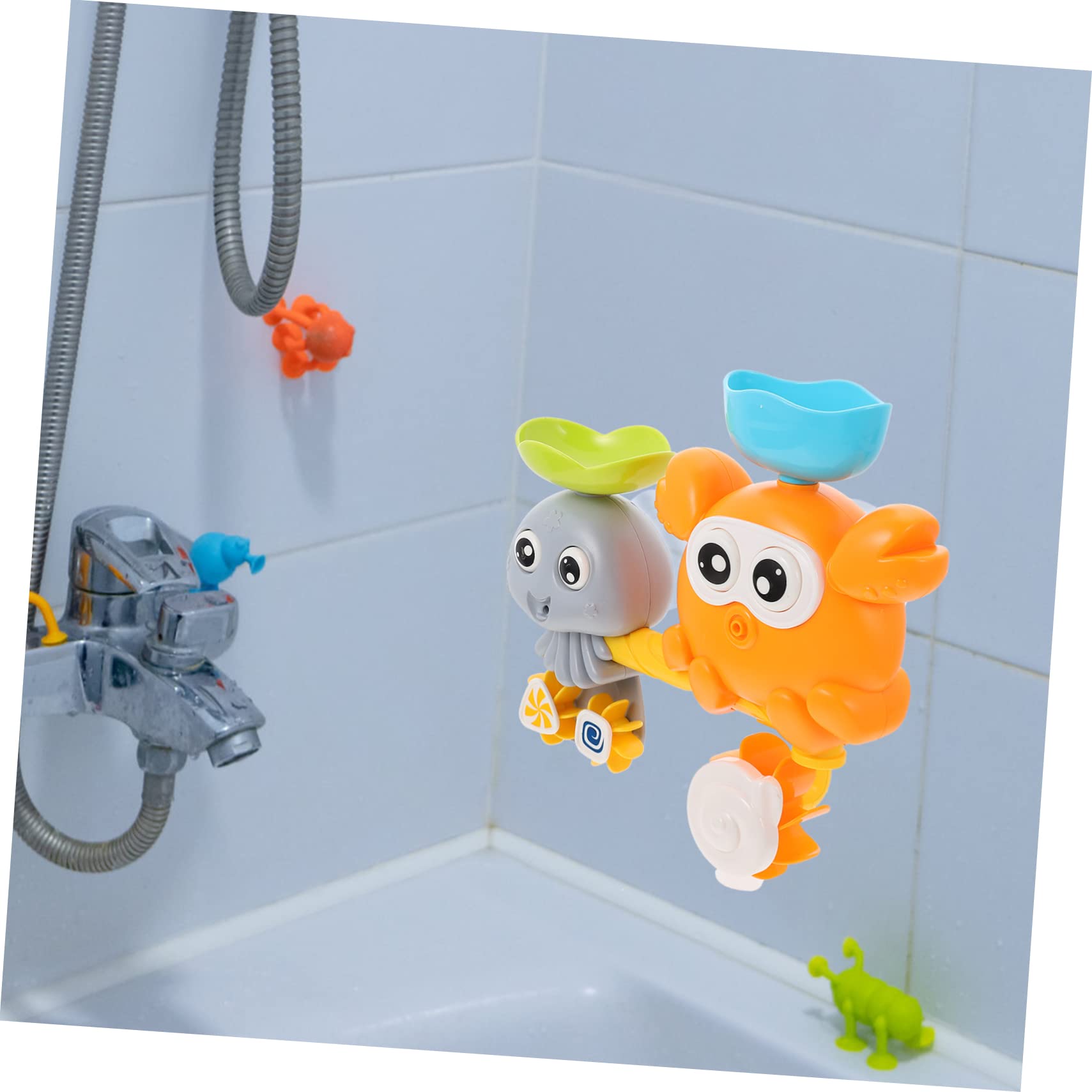 HEMOTON 3-Piece Water Play Bath Toys Set for Kids - Fun Bathtub Floating Toys for Toddlers & Children (BPA-Free ABS Plastic) - Perfect for Bath Time, Pool Parties & Sensory Play