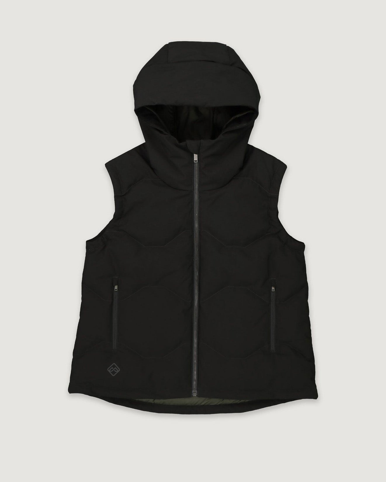 Women's Frisco X Hooded Down Vest - Lightweight Warm Winter Puffer Jacket for Outdoor Activities, Hiking & Casual Wear - Black