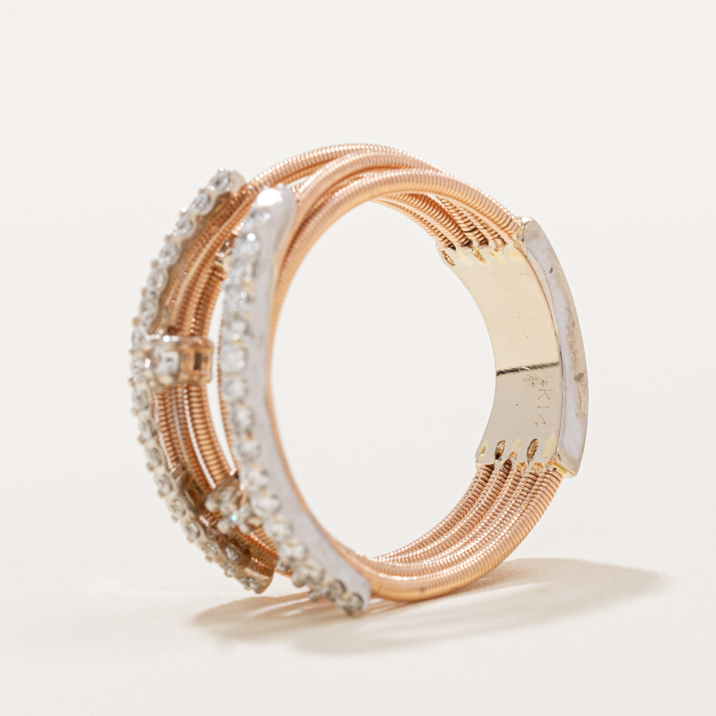 0.50ctw Diamond Wire Ring - Size 7.25 - Elegant & Dainty Wedding Band, Anniversary Gift for Her - Perfect for Engagement, Proposal & Special Occasions