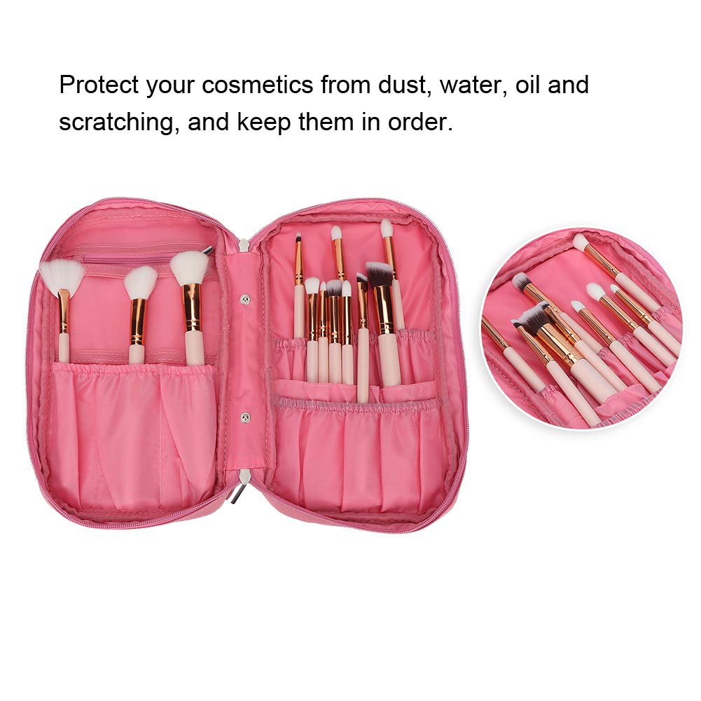 Premium Durable Makeup Organizer - Travel Cosmetic Bag with Multiple Pockets for Brushes, Lipstick & Beauty Essentials | Perfect for Home, Travel & On-the-Go Makeup Storage