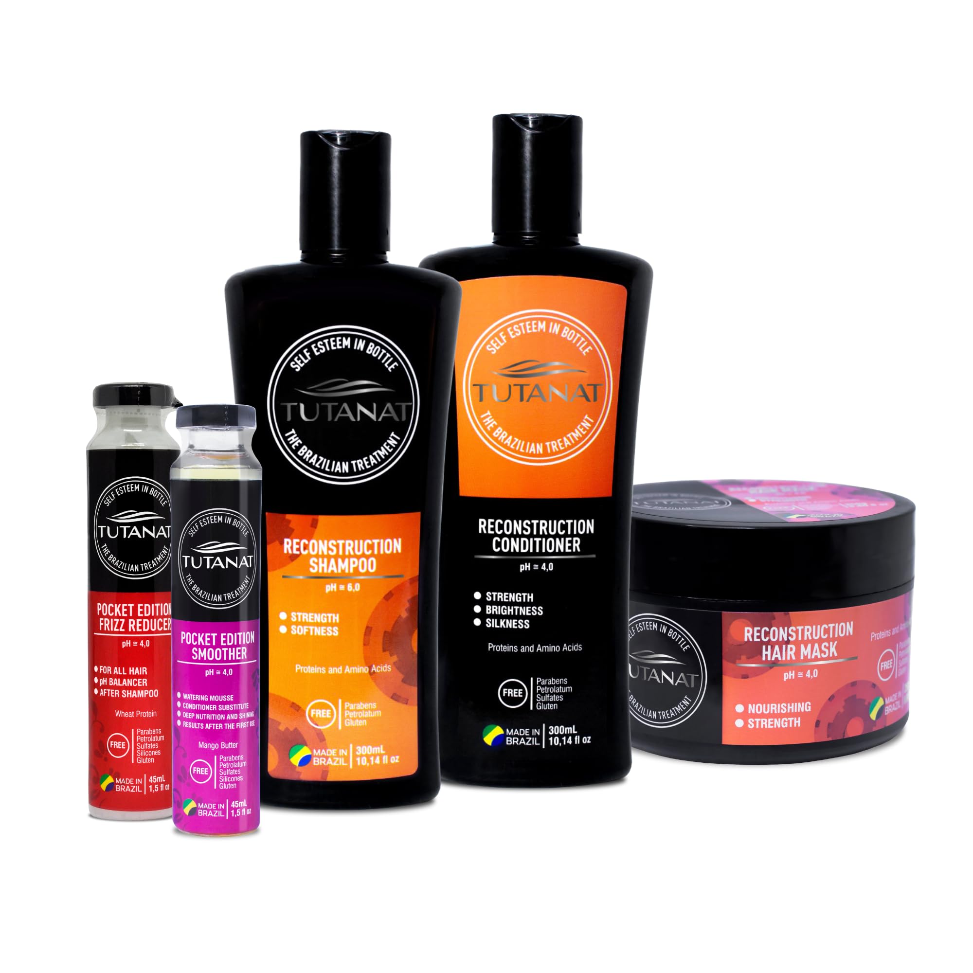 Anti-Frizz Ultimate Hair Care Bundle - Travel Size Smoother, Frizz Reducer, Repairing Shampoo, Conditioner & Hair Mask for Smooth & Shiny Hair | Perfect for Travel, Daily Use & Damaged Hair Recovery