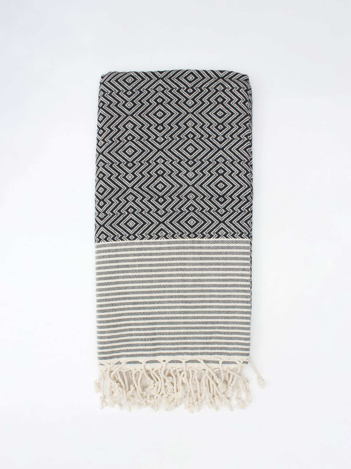 Premium Inca Hammam Towel - Soft & Absorbent Black Turkish Bath Towel for Spa, Yoga, Beach & Travel | Lightweight & Quick-Drying
