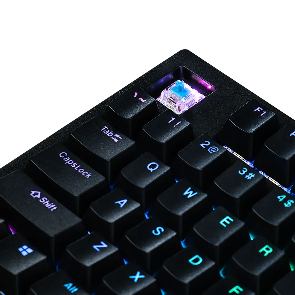 Aftershock Oden V2 TKL 87-Key Wired Mechanical Gaming Keyboard (Black) - Perfect for PC Gaming, Typing & Office Work