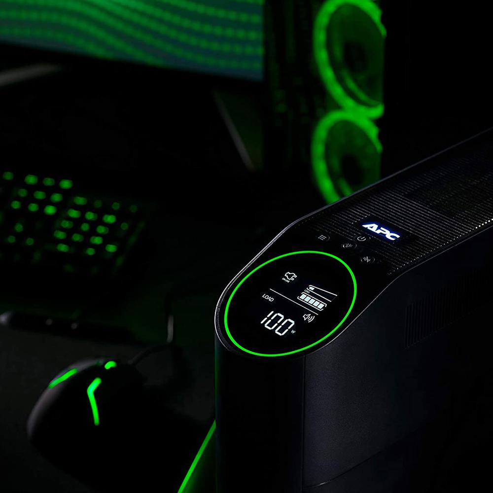 APC Back-UPS Pro 1500VA Gaming UPS Battery Backup - BGM1500B Black | Power Protection for Gaming PCs, Workstations & Home Electronics