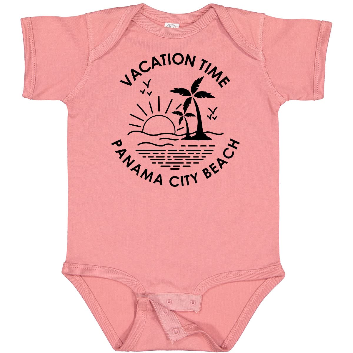 Inktastic Vacation Time in Panama City Beach Baby Bodysuit - Cute & Comfortable Infant Onesie for Beach Trips, Family Vacations & Summer Outfits