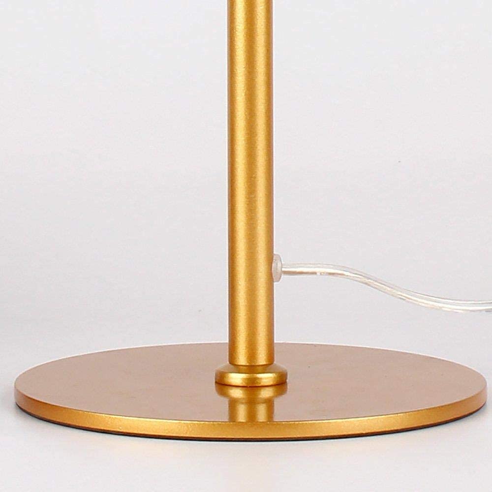 Modern Industrial Gold Iron Desk Lamp - Adjustable Study & Work Light for Home Office, Reading, and Workspace Decor