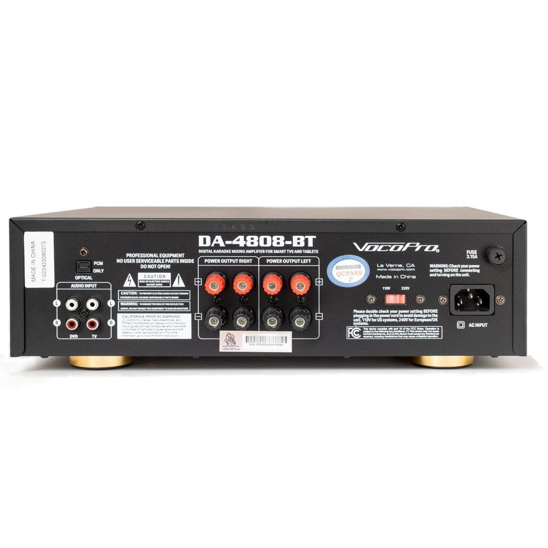 VocoPro Digital Karaoke Mixing Amplifier - Professional Bluetooth Audio System for Smart TVs, Tablets & Home Entertainment | Perfect for Parties, Bars & Family Singing Nights