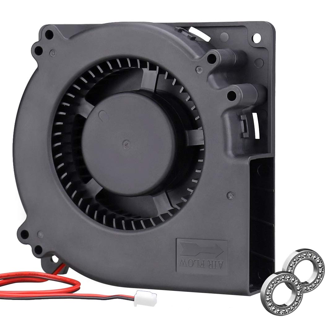 Wathai 120mm x 32mm Brushless Cooling Blower Fan 12V DC High Airflow Dual Ball Bearing Centrifugal Fan for PC Cooling, Electronics, 3D Printers & Server Racks
