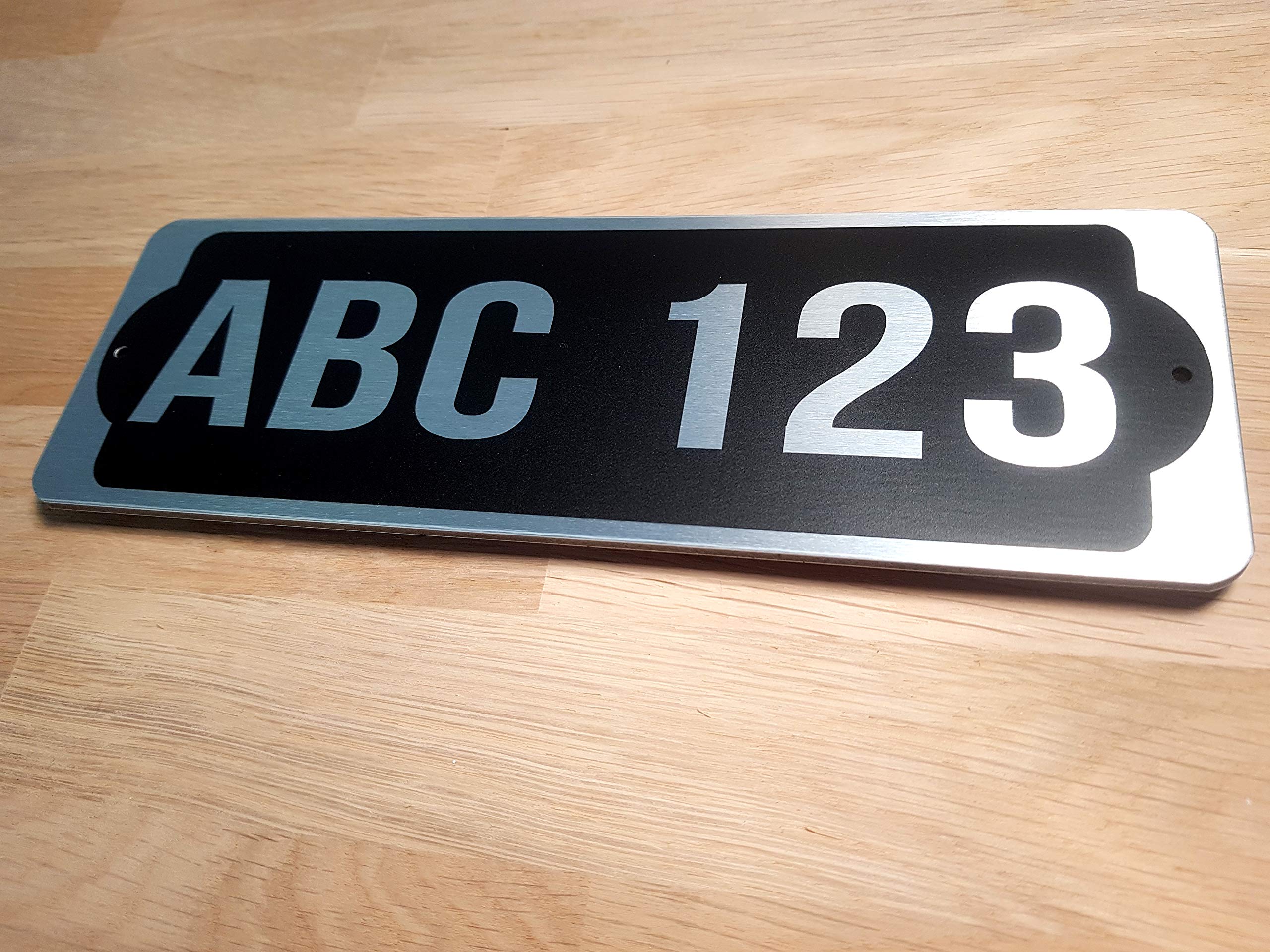 Leave Packages Here Sign for Business - 9 x 3 Inches Silver Delivery Sign - Perfect for Front Door, Office, and Package Drop-off Areas