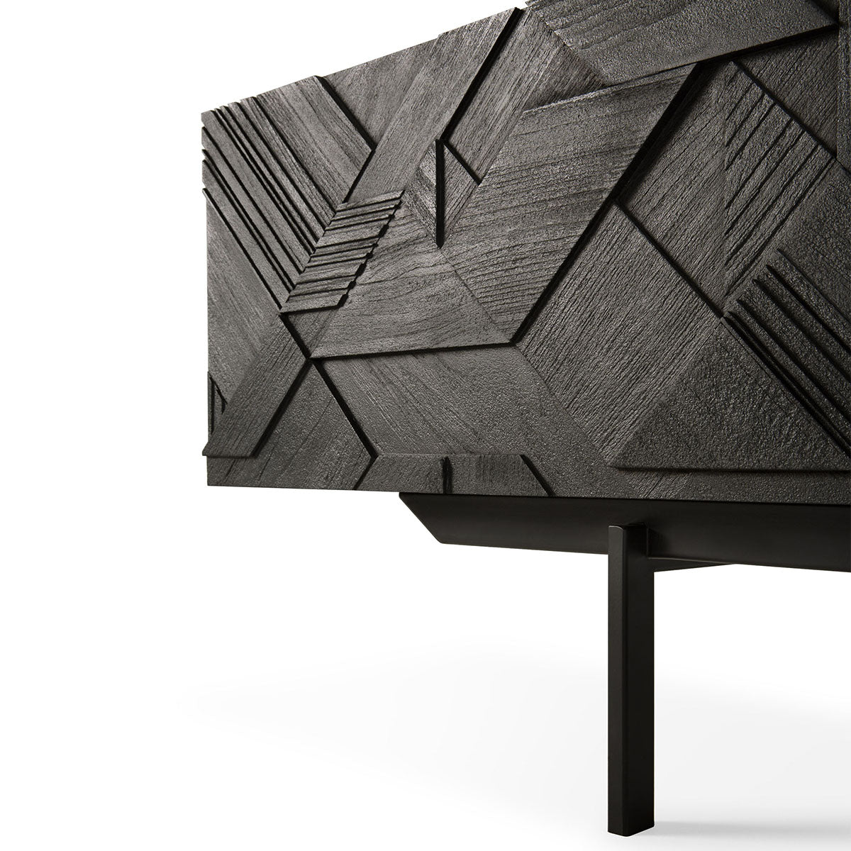 Modern 2-Drawer TV Stand with Graphic Print - Stylish Entertainment Center for Living Room, Bedroom & Home Theater