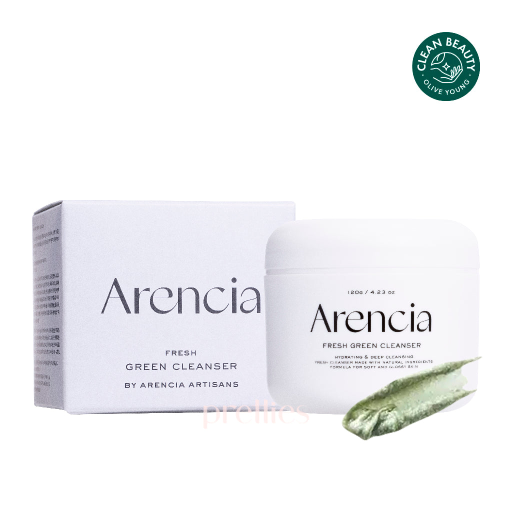 Arencia Fresh Green Cleanser 120g - Gentle Facial Cleansing for Acne & Oily Skin | Daily Skincare Routine & Travel-Friendly