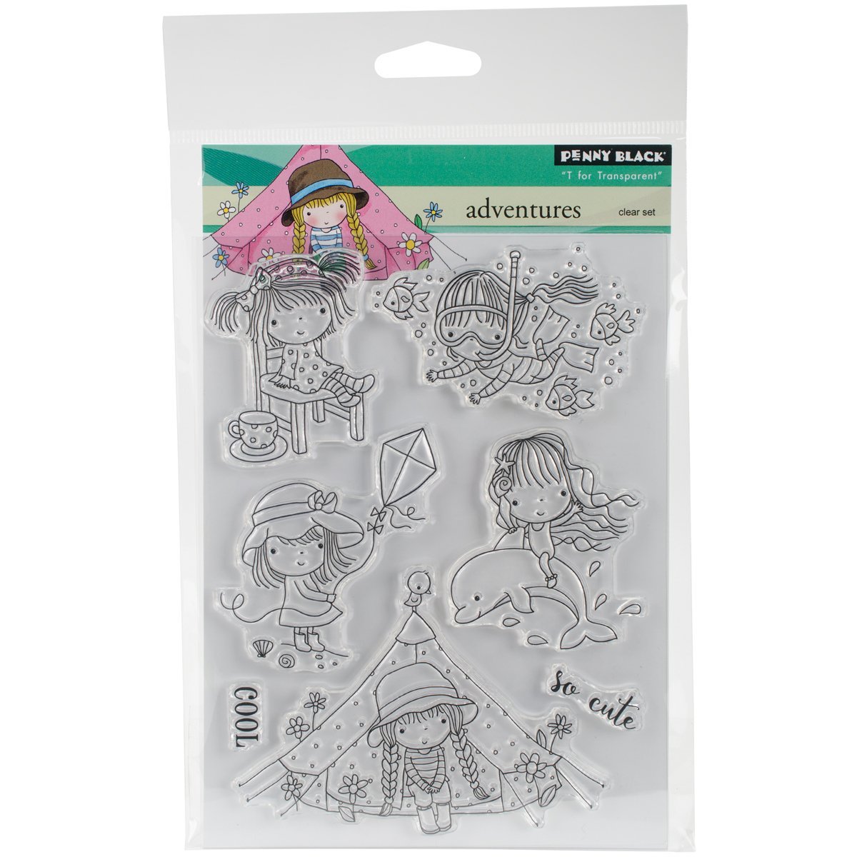 Penny Black Rubber Stamp Set - Clear Unmounted for Card Making & Scrapbooking