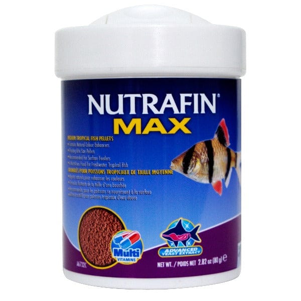 Nutrafin Max Medium Tropical Fish Pellets - Premium Balanced Nutrition for Healthy Fish | Ideal for Community Tanks & Aquariums