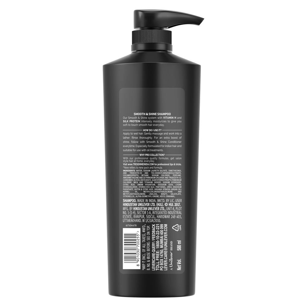 TRESemme Smooth and Shine Shampoo 580ml & Dove Daily Shine Conditioner 180ml - Hydrating Hair Care Set for Smooth, Shiny Locks - Perfect for Daily Use at Home or Salon