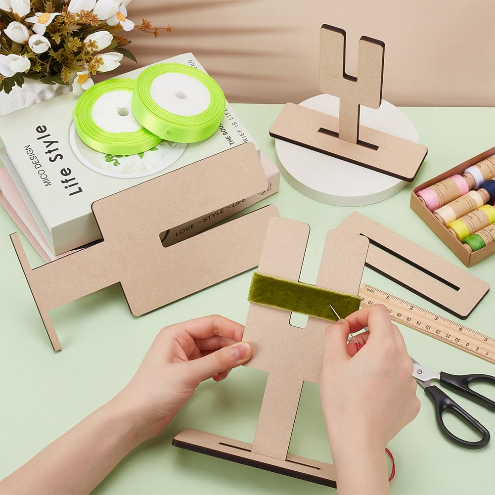 FINGERINSPIRE 3-Piece Bow Making Kit with Wooden Templates - DIY Hair Bows, Gift Wrapping, Corsage & Wreath Decorations - Perfect for Crafting, Weddings, and Home Decor