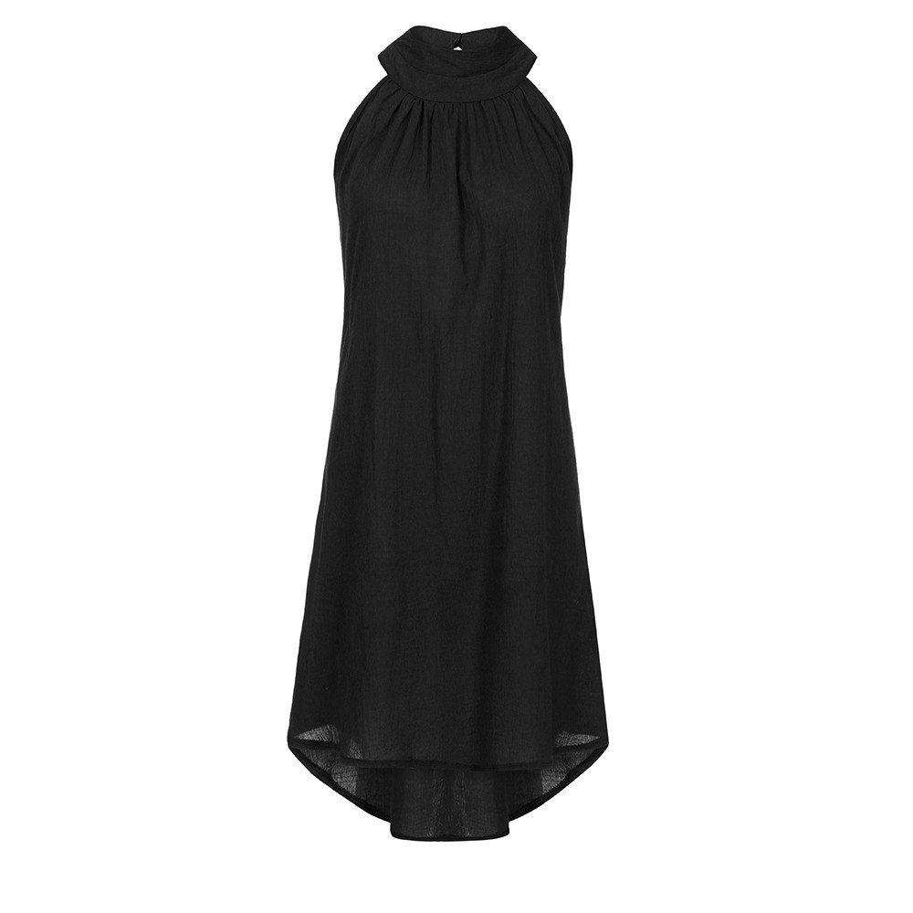 COOKI Women's Sexy Bodycon Dress - Sleeveless Halter Neck Mini Club Dress for Cocktail Party | Flattering Pencil Dress for Night Out, Date Night & Special Occasions