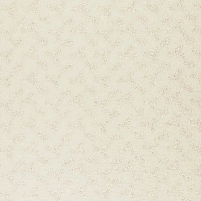 Embroidered Floral Double Gauze Fabric - Soft & Breathable Natural Cotton for DIY Sewing, Quilting, and Baby Clothing | Perfect for Summer Dresses, Blouses, and Home Decor Projects