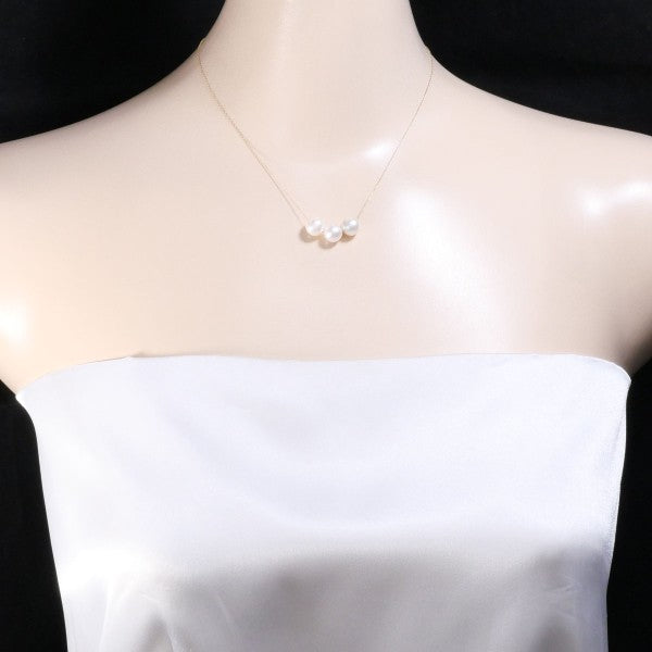18K Yellow Gold Pearl Necklace for Women - Elegant Bridal Jewelry, Wedding Gift & Anniversary Present - Perfect for Formal Events, Date Nights and Special Occasions