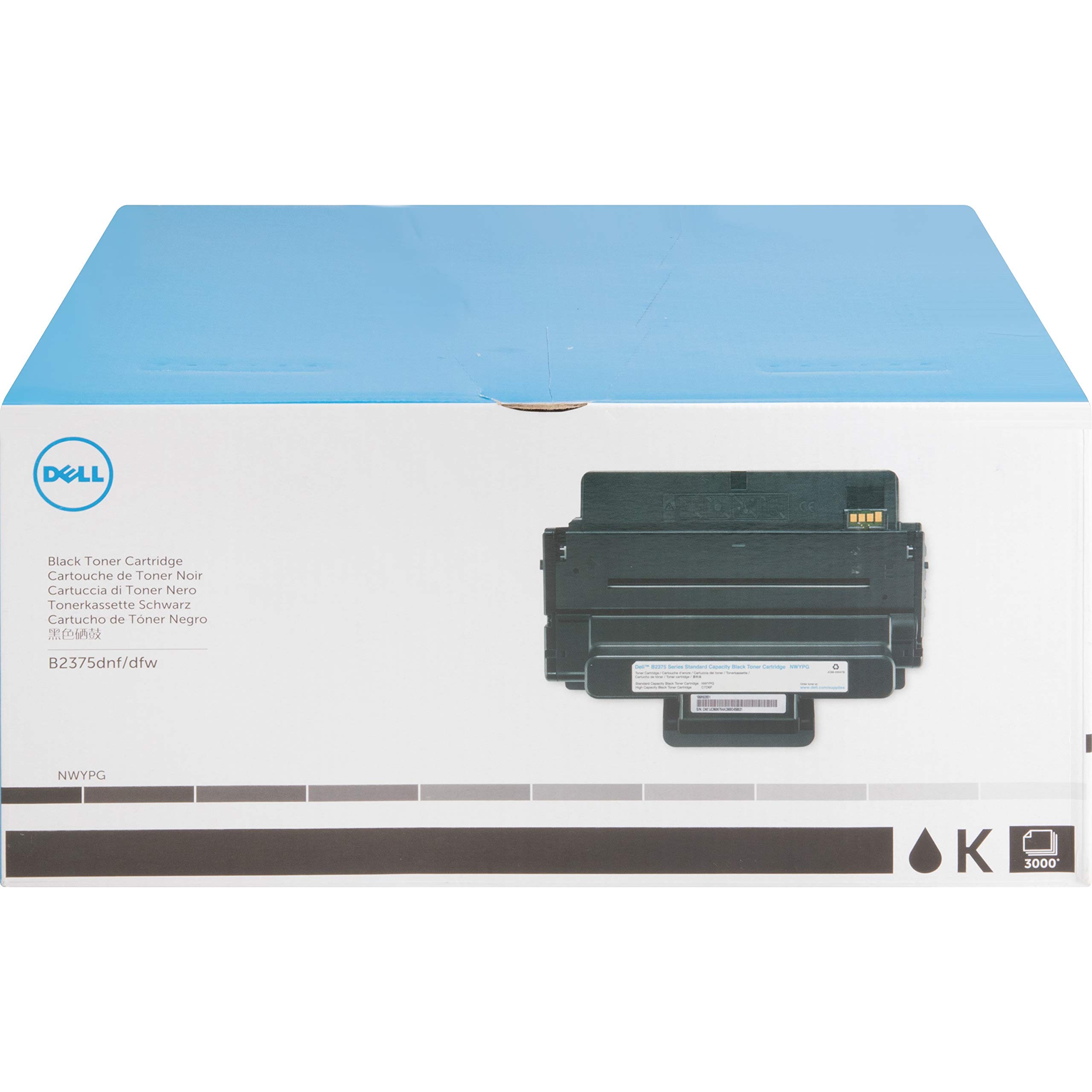 Original Dell NWYPG Black Toner Cartridge for B2375dnf/B2375dfw Mono Laser Printer - High Yield Replacement for Office & Home Printing Needs