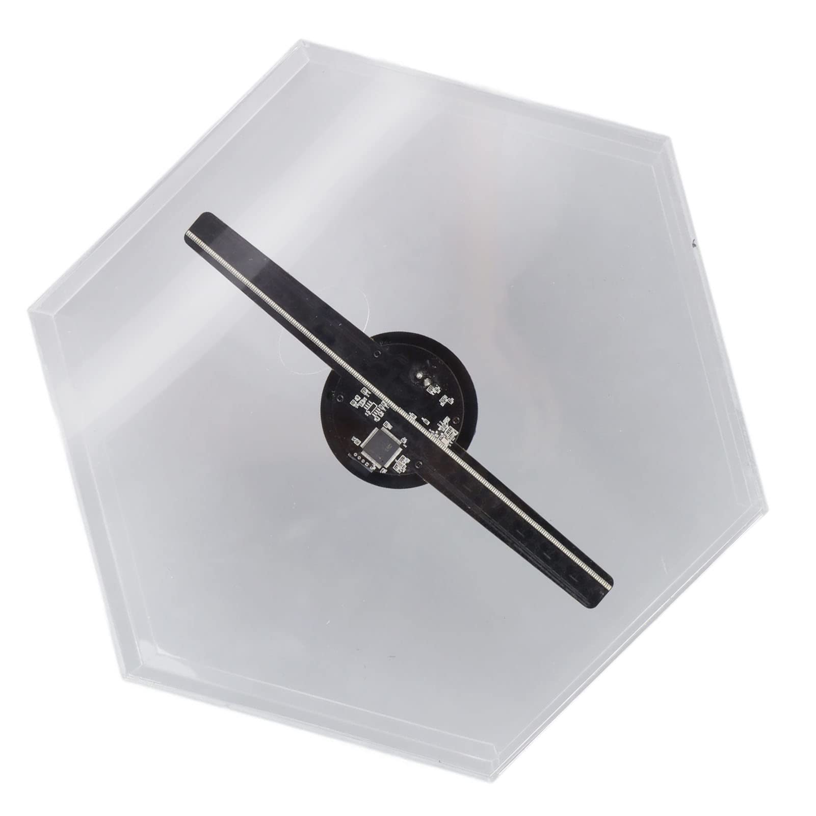 3D Hologram Fan - Hexagonal LED Holographic Display for Business Advertising, Stage Shows & Events | Perfect for Retail Stores, Concerts, Exhibitions and Trade Shows