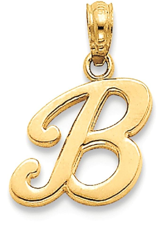 14K Solid Yellow Gold Dainty Letter B Initial Name Monogram Necklace - Personalized Jewelry Gift for Women, Perfect for Birthdays, Anniversaries & Everyday Elegance