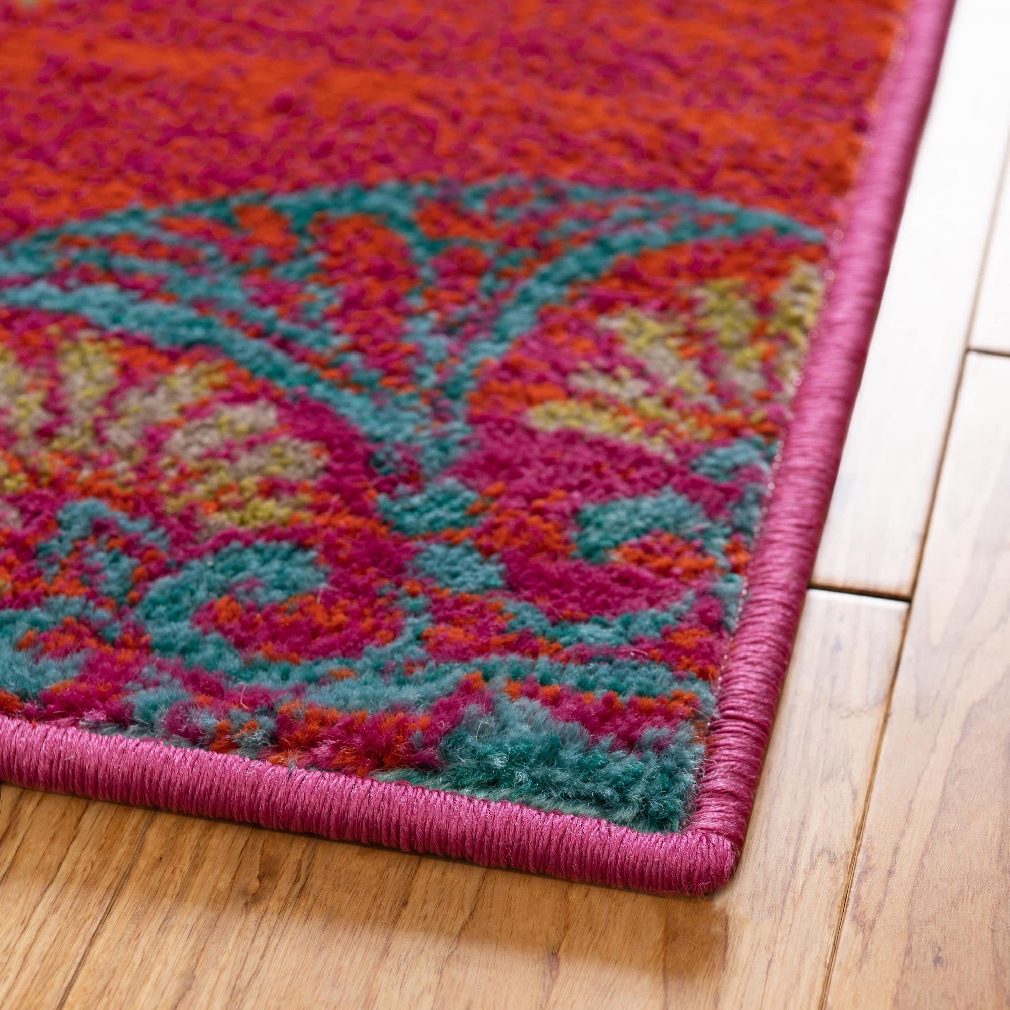 Azalea Collection Rust Red Area Rug 10' x 14' - Soft Medium Pile Living Room Rug for Large Spaces, Dining Rooms & Open Floor Plans | Perfect for Home Decor, Family Gatherings & Cozy Atmospheres