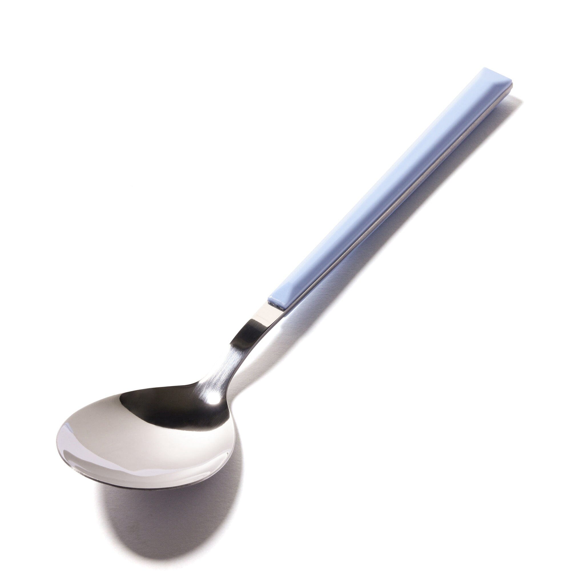 Premium Blue Handle Dinner Spoon Set - Durable Stainless Steel Cutlery for Everyday Dining, Restaurants & Picnics