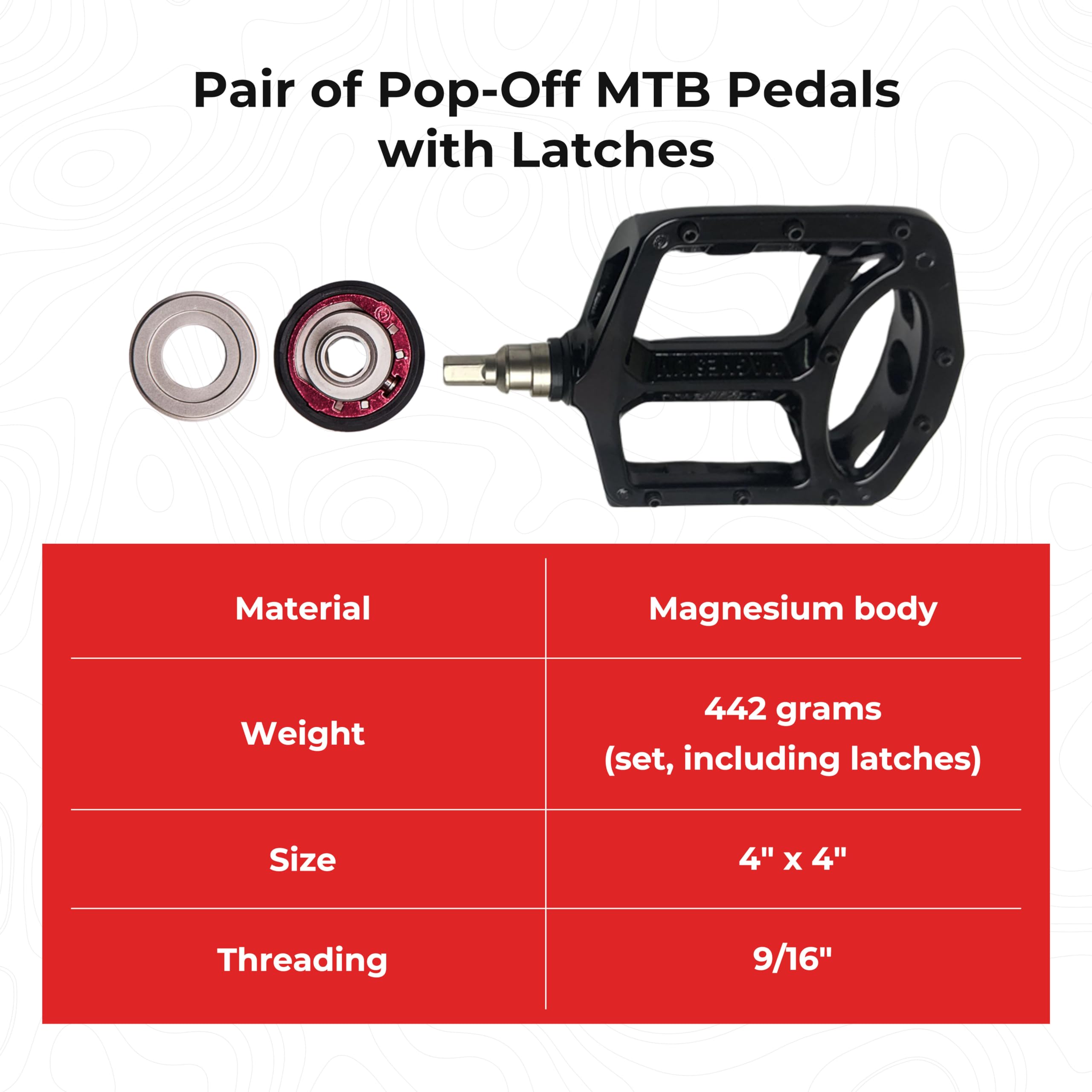 Flat Bike Pedals & 1