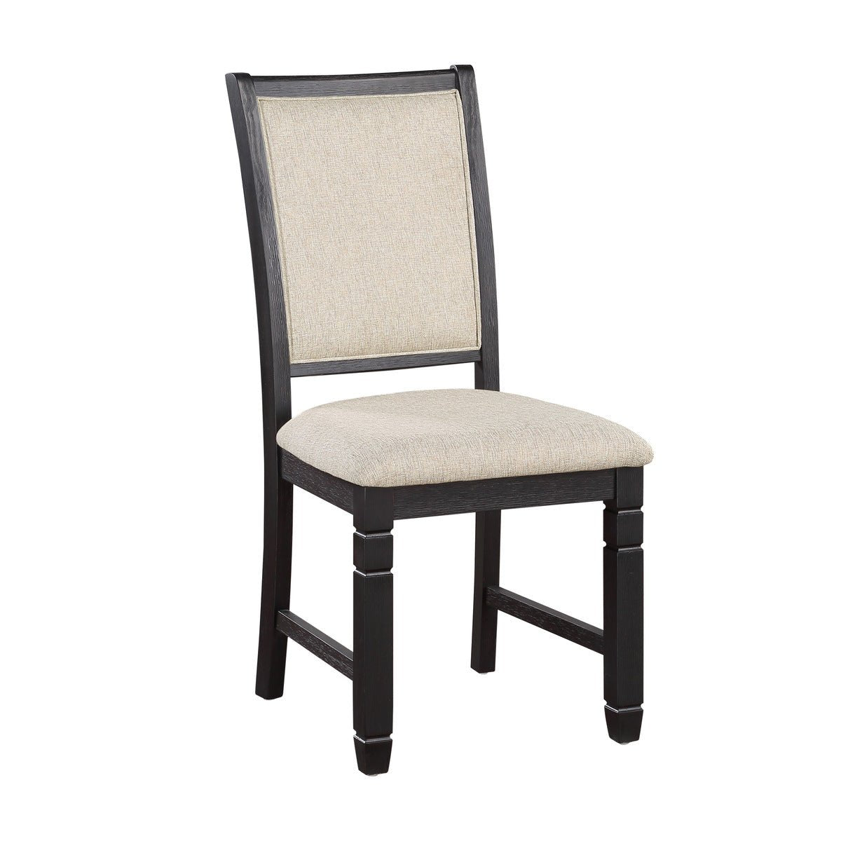 Asher Side Chair Set of 2 - Modern Dining Chairs for Kitchen, Living Room & Office - Sturdy Wooden Accent Chairs with Upholstered Seat - Perfect for Small Spaces, Dining Sets & Home Decor