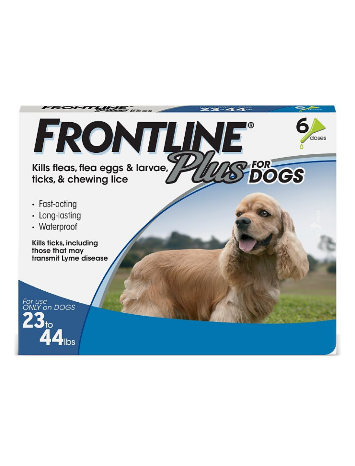 Frontline Plus Flea & Tick Treatment for Medium Dogs 10.1-20kg (2 Sizes) - Fast-Acting Protection for Dogs 25-45 lbs | Home & Outdoor Use