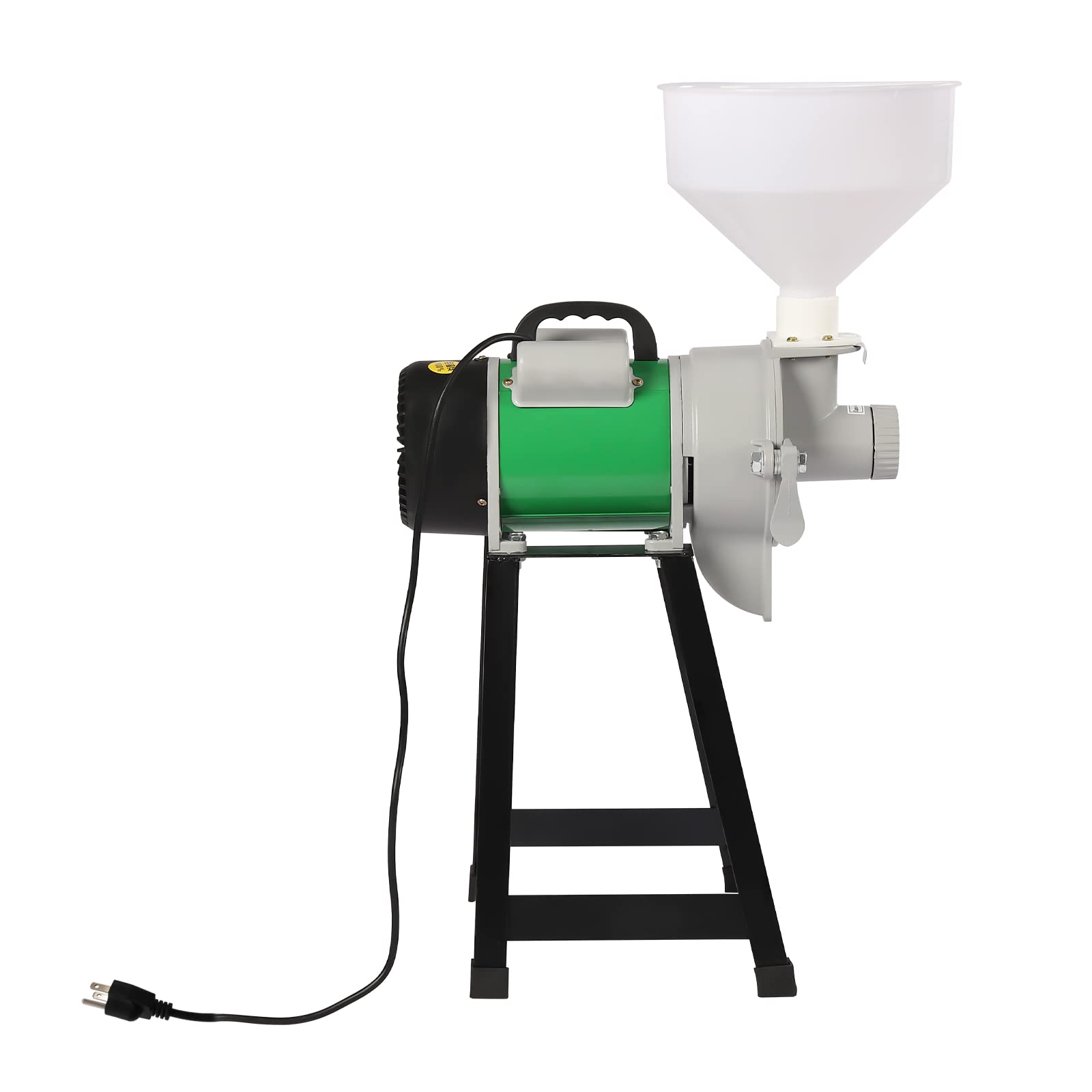 2200W Electric Grain Mill Grinder - Commercial Grade Corn, Wheat & Soybean Grinder for Flour, Feed & Soy Milk - Wet/Dry Grinding Machine with Funnel - Perfect for Home Baking, DIY & Farm Use