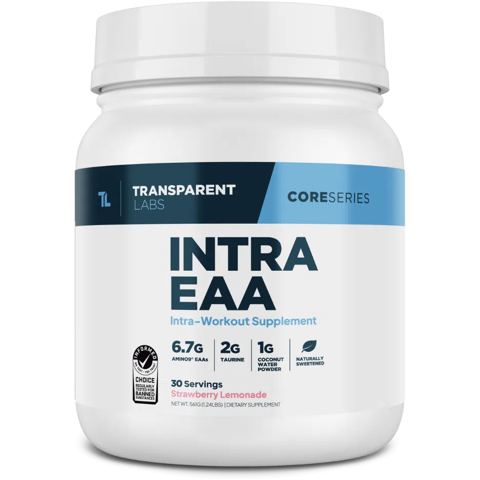 Transparent Labs Intra EAA - Essential Amino Acid Supplement for Muscle Recovery & Growth | Pre & Post Workout Drink for Athletes & Fitness Enthusiasts