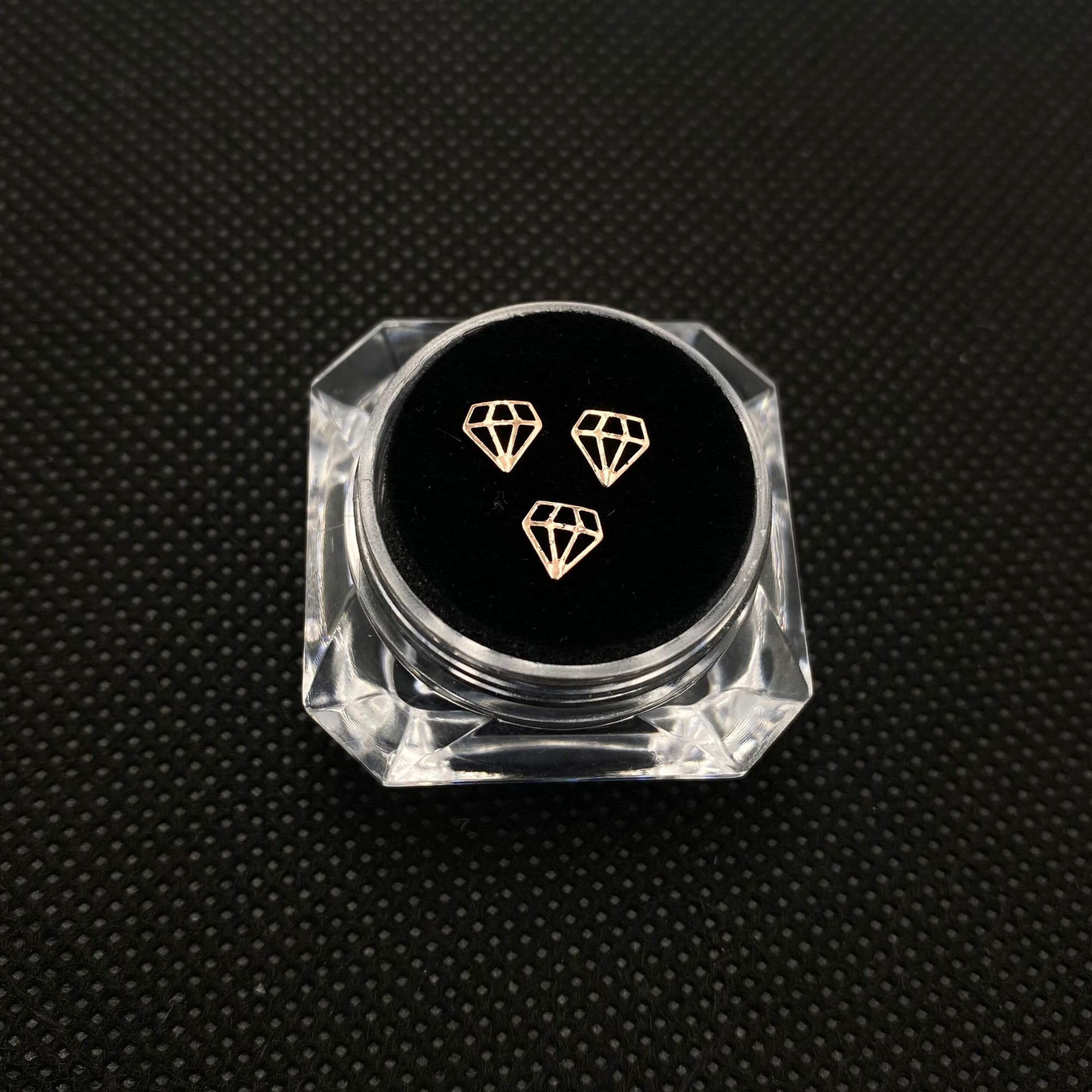 Premium Dental Teeth Gem Kit - Gold Crystal Diamond-Shaped Tooth Jewels for Women & Men (3PCS/Box, 0.2x0.2in, No Glue Needed) - Perfect for Parties, Weddings & Special Occasions