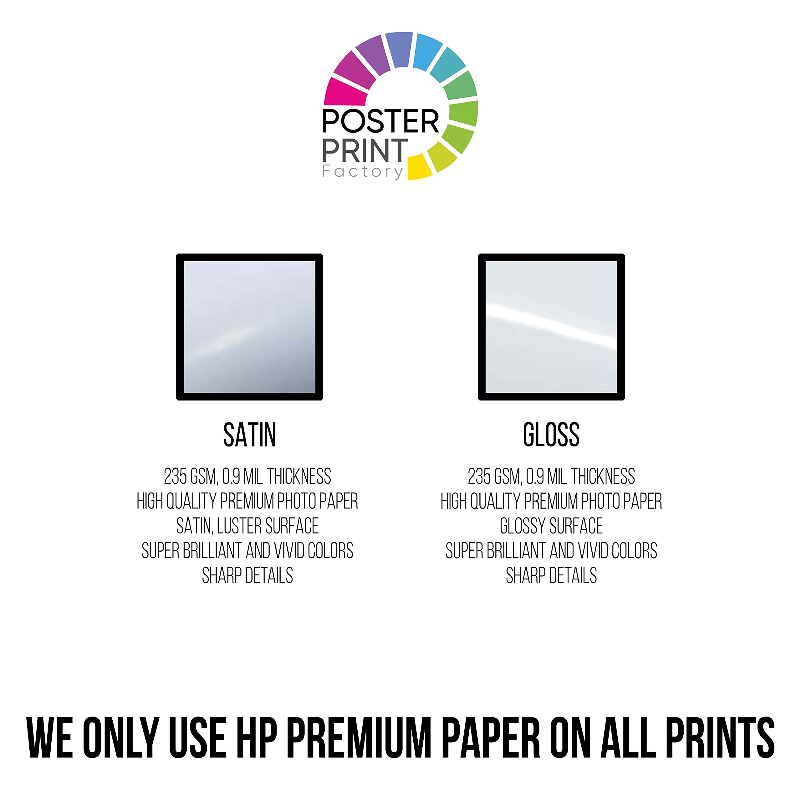 8x10 Custom Photo Poster - Personalized Wall Art, Upload Your Image or Design | Glossy or Satin Premium Paper | Perfect for Home Decor, Gifts & Office Wall Art