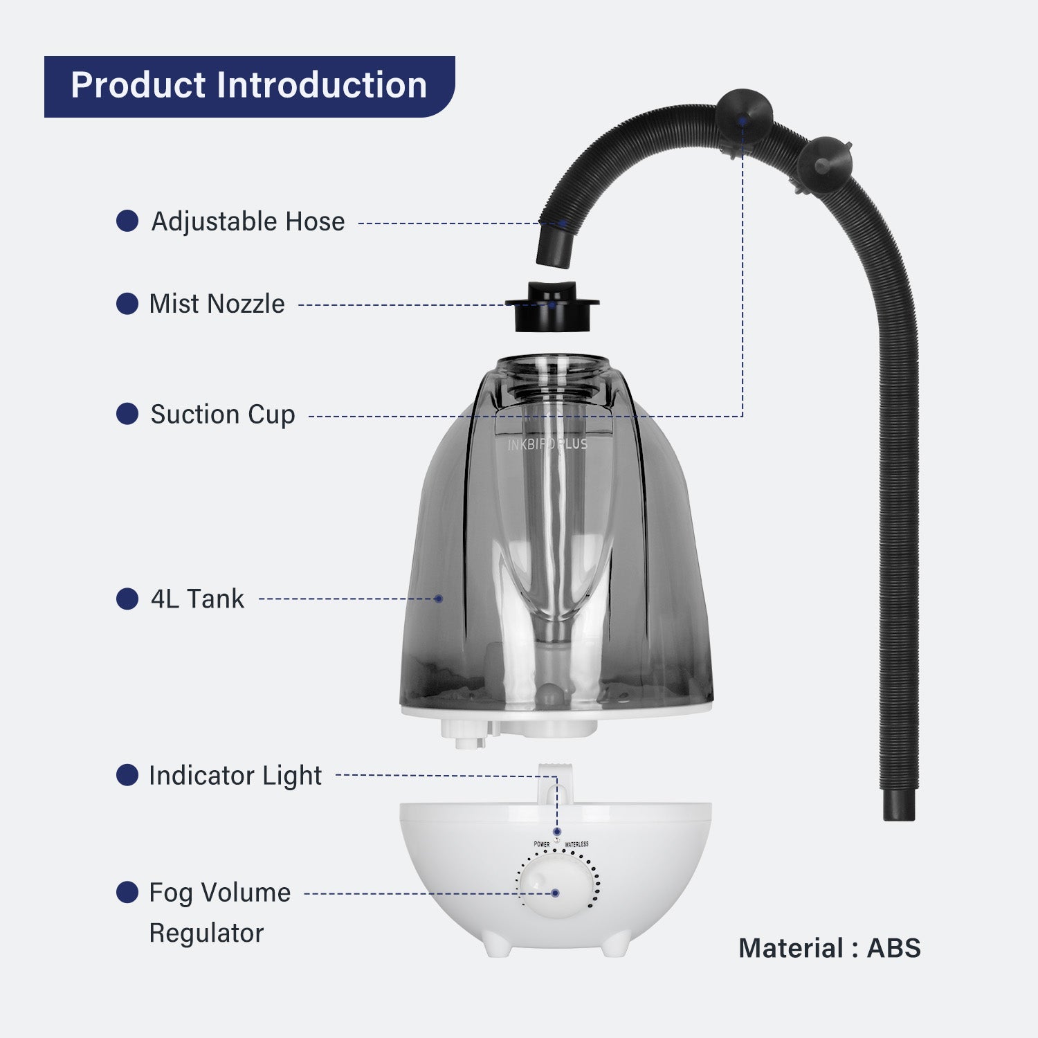 4 Liter Reptile Humidifier for Terrariums - Automatic Misting System for Lizards, Snakes & Amphibians - Ideal for Tropical Habitat & Pet Enclosure Humidity Control