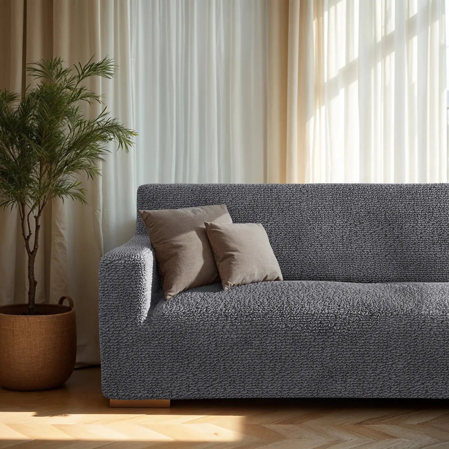 2 Seater Loveseat Slipcover - Soft Microfiber Fabric - Perfect for Living Room, Bedroom & Home Decor