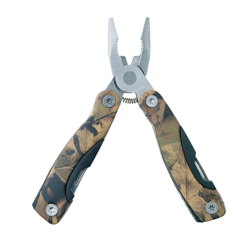 Caribee 11-in-1 Multi-Tool with Camouflage Design - Perfect for Camping, Hiking, Survival & Outdoor Adventures