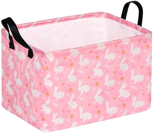 Rec pink white rabbit