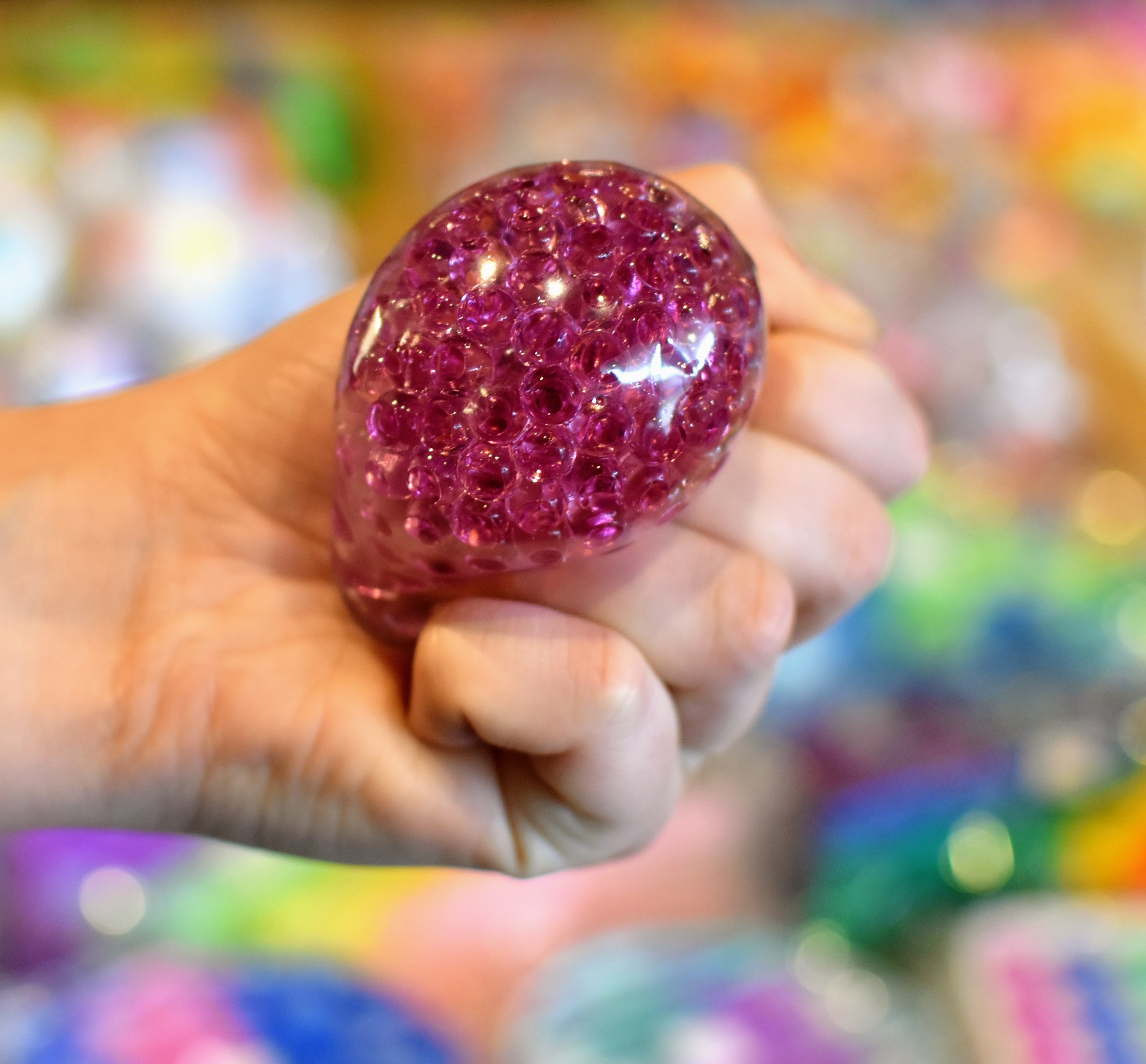 Sensory Stress Ball Squishy Gel Orb - 5.3cm Small Fidget Toy for Anxiety Relief, ADHD & Autism - Perfect for Office, Classroom & Home Use