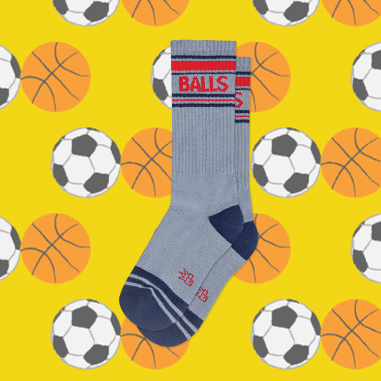 High-Quality Balls Gym Socks for Men & Women - Breathable Athletic Socks for Running, Workout & Sports - Comfortable Non-Slip Performance Socks for Gym, Fitness & Daily Wear
