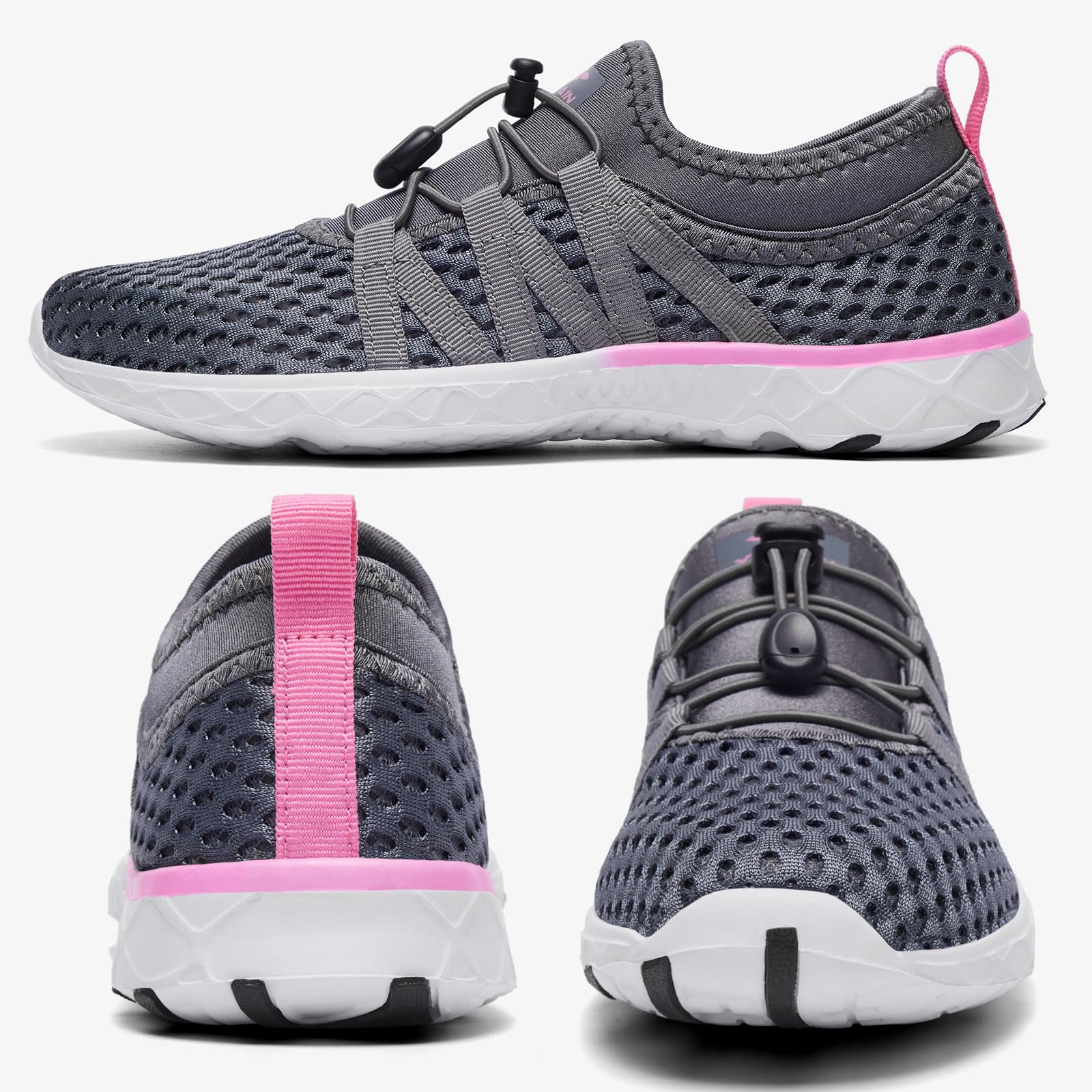 Aleader Women's Quick-Dry Mesh Slip-On Water Shoes for Beach, Pool, Yoga & Travel | Lightweight & Comfortable Aqua Shoes