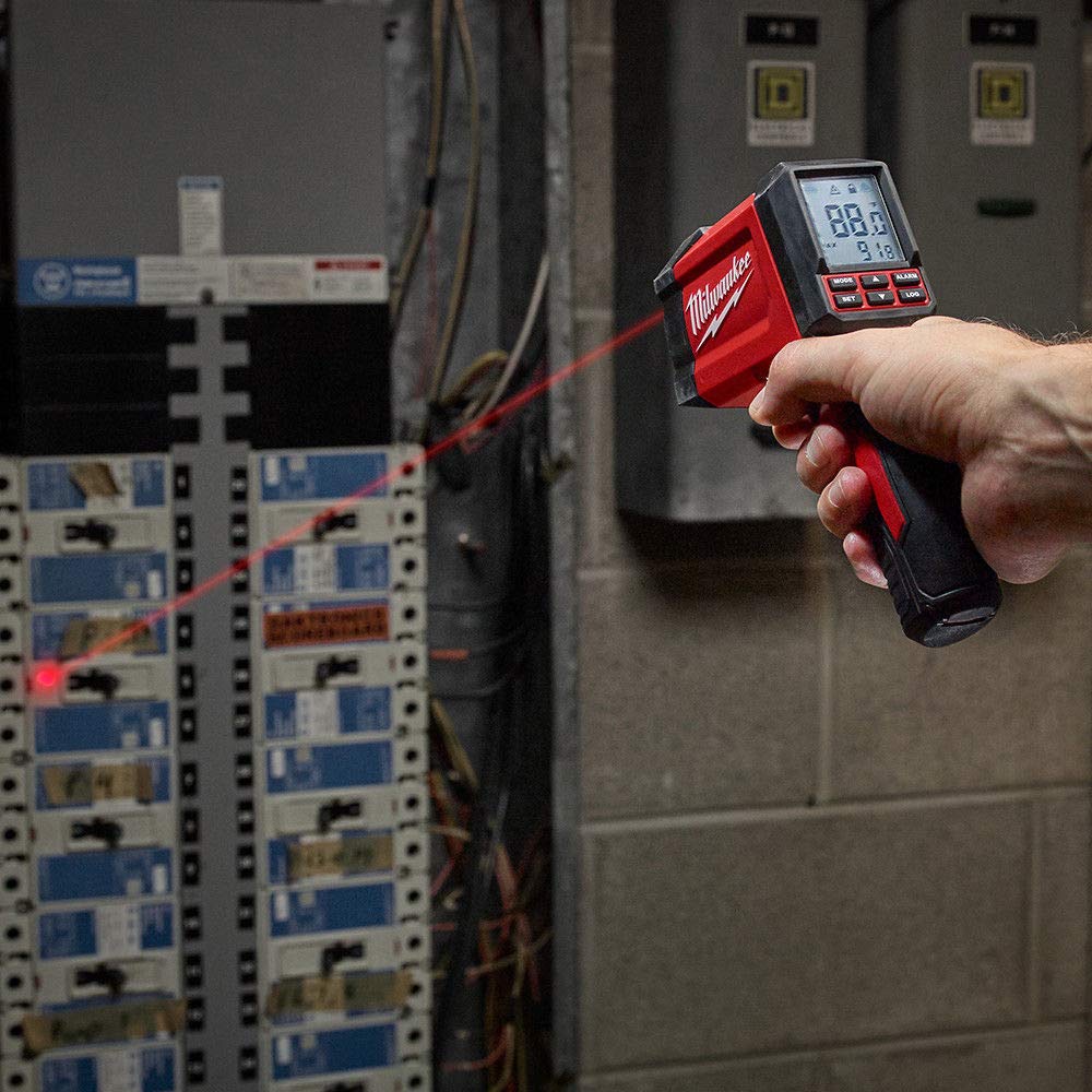 Milwaukee 2269-20 30:1 Infrared Contact Temperature Gun - Digital Laser Thermometer for HVAC, Cooking, Automotive & Industrial Use