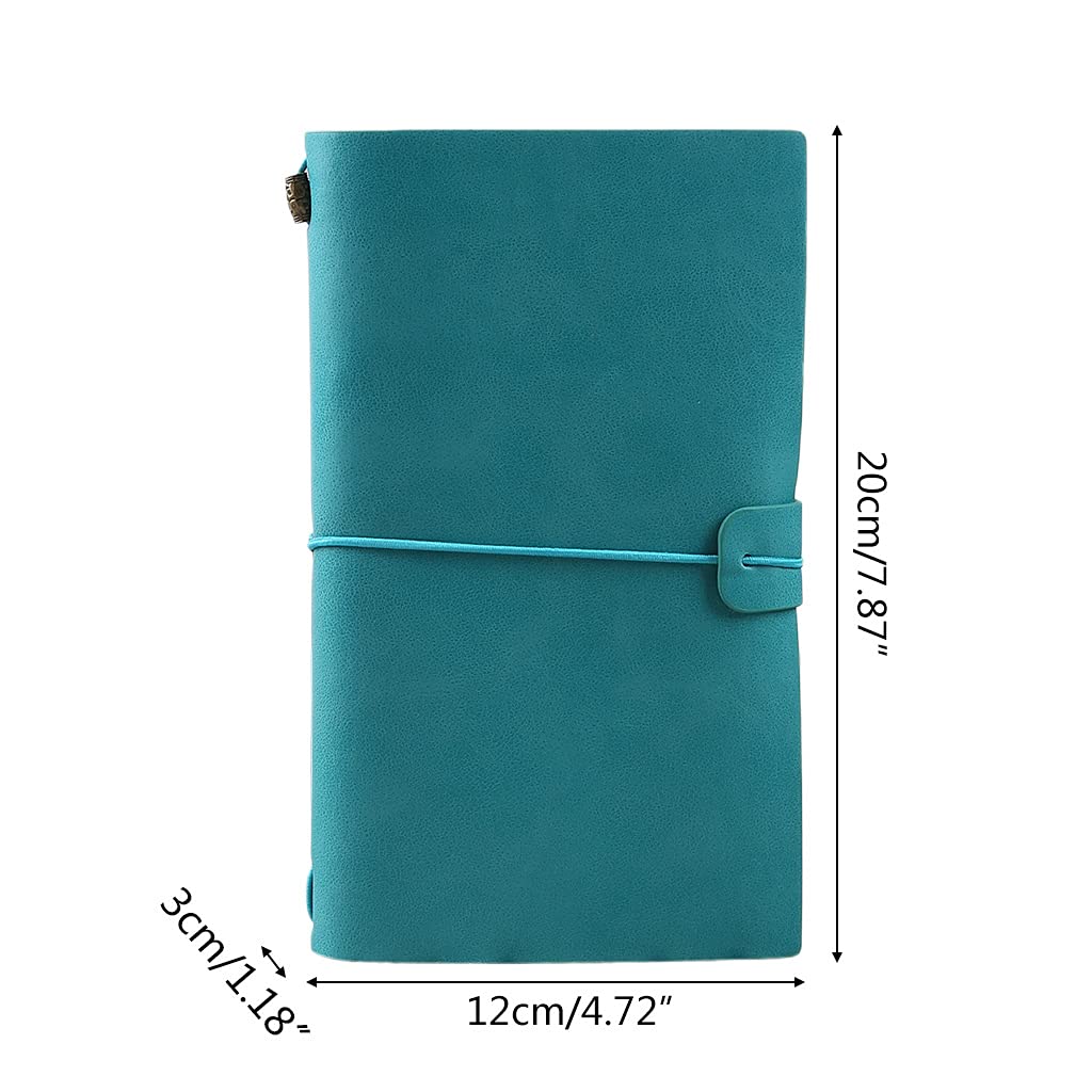 Vintage Leather Notebook Journal - Retro Pocket Notebook with Elastic Closure, Paper Card Holder for Office, Home & School - Perfect for Writing, Note Taking & Organizing Daily Tasks